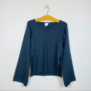 Intermix 100% Wool Square Neck wide Sleeve Sweater Size 40